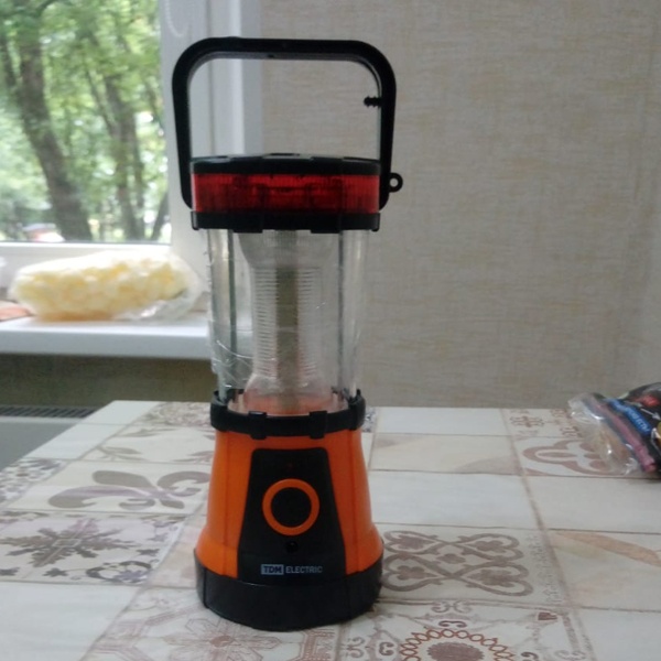 Фонарь ТДМ Кемпинг 3, 2 уровня яркости, 3 режима работы, 24+4 светодиода