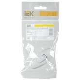 Выключатель одноклавишный ИЭК ВБ-01Б разборный для бра, белый