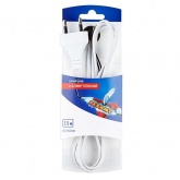 Шнур сетевой Rexant 1.5М без розетки белый