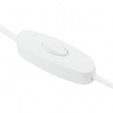 Шнур сетевой Rexant с выключателем, вилка плоская, без розетки, 2x0.5мм2, длина 1,8 м., 2.5 A, белый