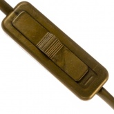 Сетевой шнур Feron KF-HK-1 230V 1.9м (с выключателем) золото