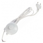 Сетевой шнур Feron DM106 (с ножным выключателем) пластик белый