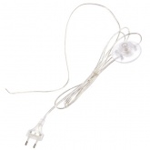 Сетевой шнур Feron DM106 (с ножным выключателем) пластик прозрачный