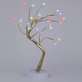 Светодиодная новогодняя фигура ЭРА ЕGNID - 36M дерево с разноцветными жемчужинами 36 LED