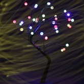 Светодиодная новогодняя фигура ЭРА ЕGNID - 36M дерево с разноцветными жемчужинами 36 LED