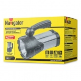 Фонарь Navigator 14 666 NPT-SP25-ACCU Прожектор/Кемпинг 1LED 10W+28LED 6W аккумулятор 4V 6Ah