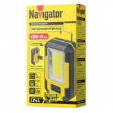 Фонарь Navigator 80 341 NPT-W10-ACCU для работы 1COB LED 15W аккумулятор 3.7V 4Ah 3 режима