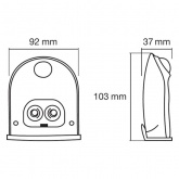 Светильник ночник DoorLED Down 0,95W 4000K IP54 Silver 3xAA уличный, датчик освещенности и движения