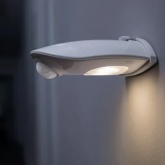 Светильник ночник DoorLED Down 0,95W 4000K IP54 Silver 3xAA уличный, датчик освещенности и движения