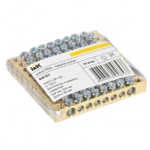 Шина ИЭК PEN (земля-ноль) 6х9мм 8/2 (8групп/креп по краям)