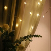 Светодиодная гирлянда ЭРА ENIZ-64W занавес Звездочки 1,2х1,3м теплый белый 64LED IP20 220V