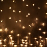 Светодиодная гирлянда ЭРА ENIZ-64W занавес Звездочки 1,2х1,3м теплый белый 64LED IP20 220V
