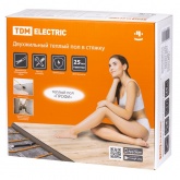 Греющий кабель TDM двухжильный теплый пол в стяжку ПРОФИ 11м 200Вт S укладки 1,1-1,7м2