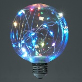 Лампа светодиодная Feron LB-382 шар G95 3W RGB 230V E27