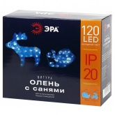 Фигура ЭРА ENIOF-11 LED Олень с санями, 220V