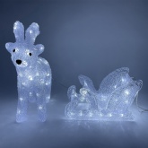 Фигура ЭРА ENIOF-11 LED Олень с санями, 220V