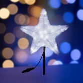 Акриловая светодиодная фигура Звезда, белая 50см 160LED 20W 230V IP65 от -25 до +40