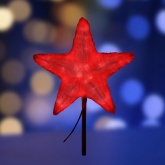 Акриловая светодиодная фигура Звезда, красная 50см 160LED 20W 230V IP65 от -40 до +50