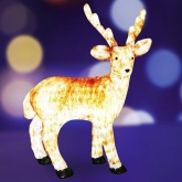 Акриловая светодиодная фигура Бурый олень, 100см 380LED 23W 24V IP65 трансформатор в комплекте