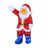 Акриловая светодиодная фигура Санта Клаус приветствует 60см 200LED 8W 24V IP44