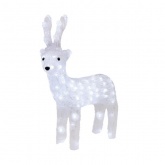 Акриловая светодиодная фигура Северный олень, 45см 100LED 4W 24V IP44 (трансформатор в комплекте)