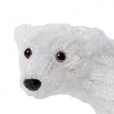 Акриловая светодиодная фигура Мишка с красной ленточкой, 60см 200LED 8W 24V IP44