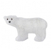 Акриловая светодиодная фигура Мишка с красной ленточкой, 60см 200LED 8W 24V IP44