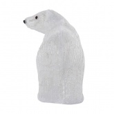 Акриловая светодиодная фигура Мишка с красной ленточкой, 60см 200LED 8W 24V IP44