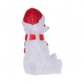 Акриловая светодиодная фигура Медвежонок в красном колпаке 56см 200LED 12W 24V IP44