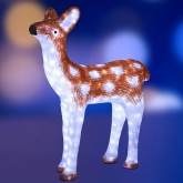 Акриловая светодиодная фигура Оленёнок коричневый, 56x81см, 880LED 48W 24V IP44 от -40 до +50