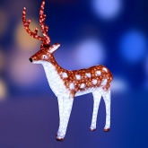Акриловая светодиодная фигура Олень папа коричневый, 122x145см 3500LED 190W 24V IP44 от -40 до +50