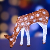 Акриловая светодиодная фигура Олень мама коричневая, 130x100см 2850LED 120W 24V IP44 от -40 до +50