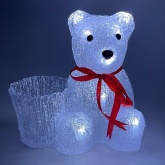 Фигура ЭРА ENIOF-12 LED Медвежонок с корзинкой, 3АА