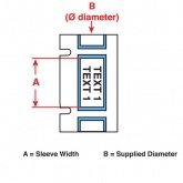PSPT-750-2-BK-R термоусаживаемые маркеры, чёрные, 31.80х50.8 мм, 70 шт/рул (только для BMP61)