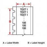 M61C-500-483 непрерывные этикетки, 12.7мм х 15.24м, B-483 белый полиэстер глянцевый (только для BMP6
