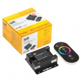 Контроллер ИЭК с ПДУ радио (черный) RGB 3 канала 12В 216Вт для RGB ленты