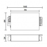 Усилитель Foton Amplifier LED RGB FL-12A 4A 12V 144W 3x4A