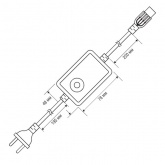 Контроллер Navigator 14 524 ND-CRGB200PC-IP65-220V 200W