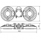 Светильник взрывозащищенный ДСП 03-2х20-002 УХЛ1 1ExdmbIICT6Gb TDM