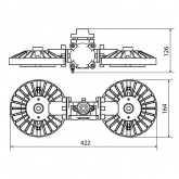Светильник взрывозащищенный ДСП 03-2х20-001 УХЛ1 1ExdmbIICT6Gb TDM