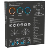 Светильник Gauss кольцевой 14W 3000-6500K 5V USB 700Lm IP20 260х23мм пульт DIMM крепление телефона