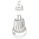 Антимоскитный светильник Gauss Mosquito с подвесом, 7Вт, 3AAA