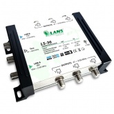 Мультисвитч Lans 3 х 6 3 входа (2 SAT + 1 TV), 6 выходов, активный, с внешним блоком питания