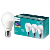Лампа светодиодная Philips ESS LED Bulb 11W 3000K E27 упаковка 3шт.