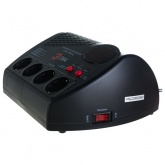 Стабилизатор напряжения ЭРА СНК-1000-Ц 160-260В, 1000ВА, 4 розетки, цифровой дисплей