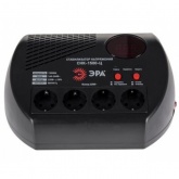 Стабилизатор напряжения ЭРА СНК-1500-Ц 160-260В, 1500ВА, 4 розетки, цифровой дисплей