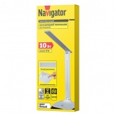 Светильник светодиодный Navigator 80 321 NDF-D038-10W-4K-WH-LED 10W 4000K 700Lm на основании, белый
