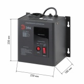 Стабилизатор напряжения ЭРА СННТ-500-Ц 140-260В, 0.5кВА, цифровой дисплей