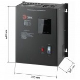 Стабилизатор напряжения ЭРА СННТ-10000-Ц 140-260В, 10кВА, цифровой дисплей