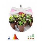 Лампа светодиодная для растений ЭРА FITO-36W-RB-E27-FOLD E27 4-х лепестковая красно-синего спектра